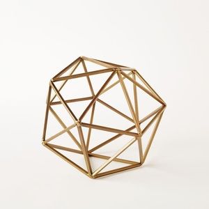 West Elm Synmetrical Brass Object